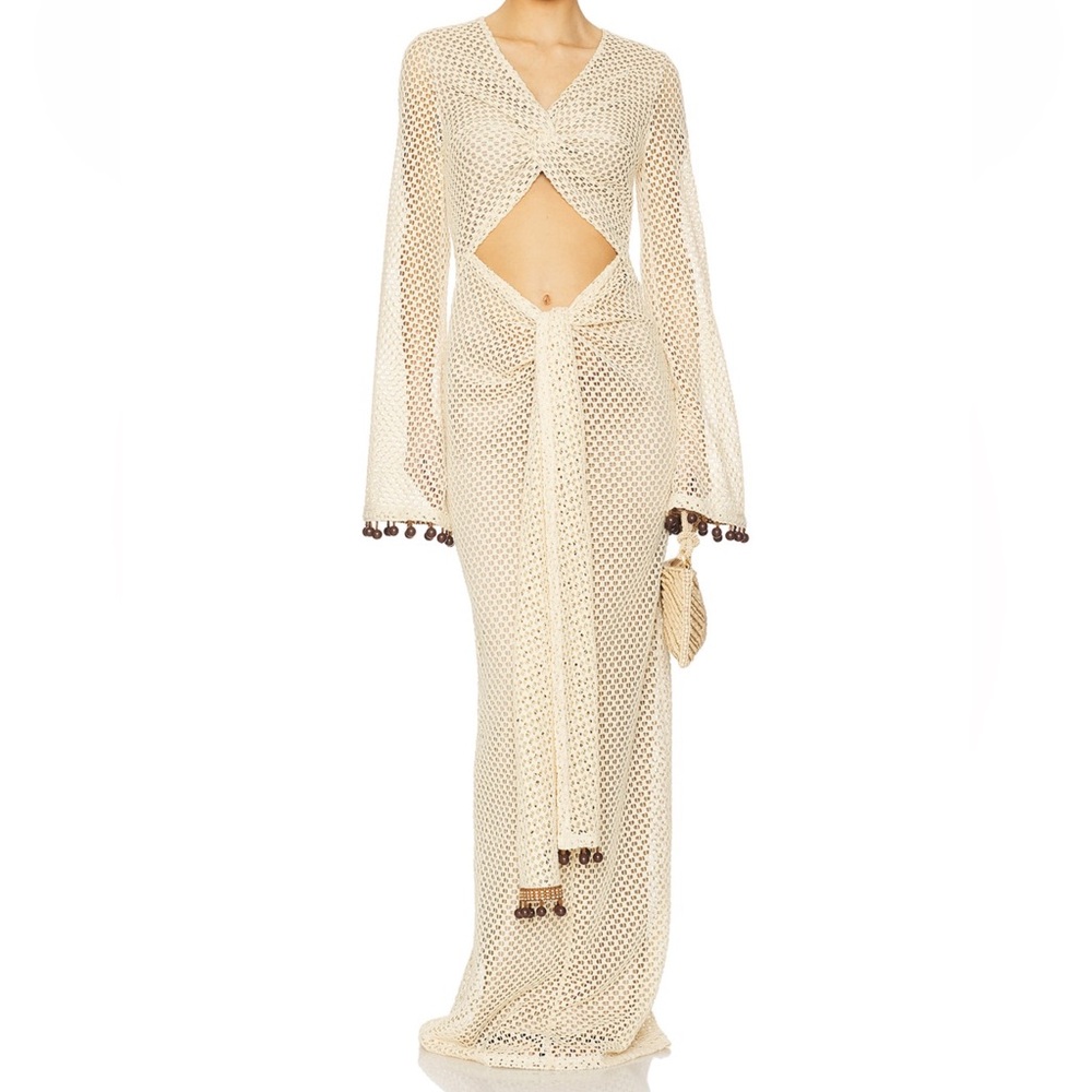Teri Crochet Dress in Cream
